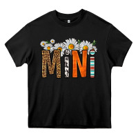 Black western daisies mini Heavy Core Tee - HRA Design Shop