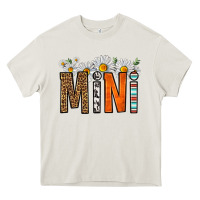 Cream western daisies mini Heavy Core Tee - HRA Design Shop