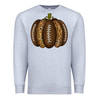 Heather Grey American Football Pumpkin Premium Sweatshirt - texasbilliewilder