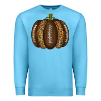 Ocean Blue American Football Pumpkin Premium Sweatshirt - texasbilliewilder