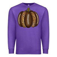 Purple American Football Pumpkin Premium Sweatshirt - texasbilliewilder