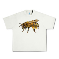 Pistachio Bee Side Urban Heavy Tee - LillyAllenDesigns