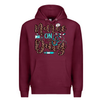 Burgundy nurse on duty Premium Hoodie - JahusDesignShop