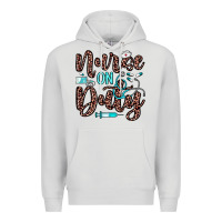 Dove Grey nurse on duty Premium Hoodie - JahusDesignShop
