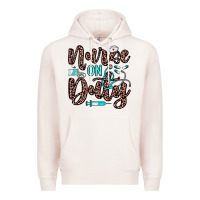 Pale Pink nurse on duty Premium Hoodie - JahusDesignShop