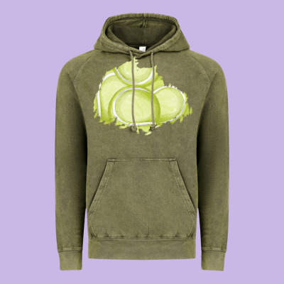 Tennis Patch Vintage Hoodie Designed By Adodesignshop