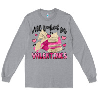 Heather Grey all booked for valentines Long Sleeve Tee - MaliasSmallBusiness