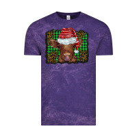 Cloud Purple christmas leopard buffalo plaid baby highland cow Vintage Tee - BarkalooDesign