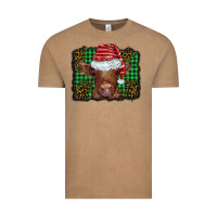 Vintage Coffee christmas leopard buffalo plaid baby highland cow Vintage Tee - BarkalooDesign