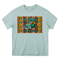 Arona life is better in the country skinny metal can holder Heavy Core Tee - HRA Design Shop