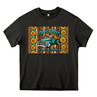 Asphalt life is better in the country skinny metal can holder Heavy Core Tee - HRA Design Shop