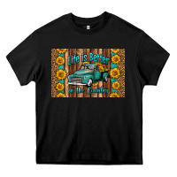 Black life is better in the country skinny metal can holder Heavy Core Tee - HRA Design Shop