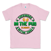 Bubblegum Pink everybody in the pub getting tipsy Classic Tee - MaliasSmallBusiness