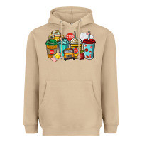 Mushroom school bus driver coffee cups Heavyweight Hoodie - NancyCooperArtShop