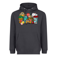 Smoke school bus driver coffee cups Heavyweight Hoodie - NancyCooperArtShop