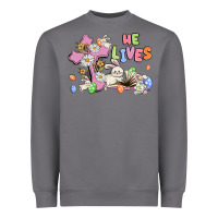 Storm he lives with bunnys and eggs Heavyweight Sweatshirt - MaliasSmallBusiness
