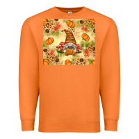 Carrot Fall Pumpkins and Gnome with Leopard Premium Sweatshirt - texasbilliewilder