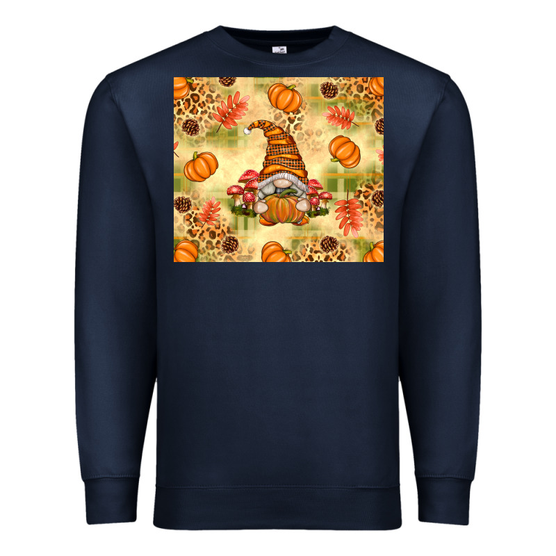 Fall Pumpkins And Gnome With Leopard Premium Sweatshirt by texasbilliewilder | Teevron