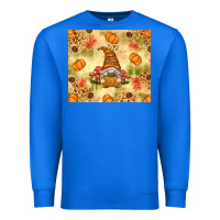 True Royal Fall Pumpkins and Gnome with Leopard Premium Sweatshirt - texasbilliewilder