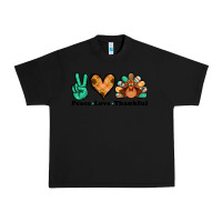 Black peace love thankful turkey Urban Heavy Tee - Jasminsmagicworld