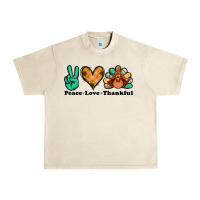 Sandshell peace love thankful turkey Urban Heavy Tee - Jasminsmagicworld