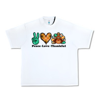 White peace love thankful turkey Urban Heavy Tee - Jasminsmagicworld
