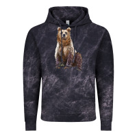 Cloud Black bear Vintage Hoodie - Artiststas