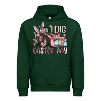 Forest Green I dig Easter Day Urban Hoodie - OliviaCreatesArt