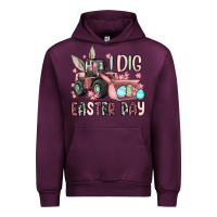 Mauve Wine I dig Easter Day Urban Hoodie - OliviaCreatesArt
