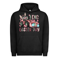Pigment Black I dig Easter Day Urban Hoodie - OliviaCreatesArt