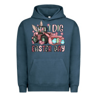 Pigment Midnight Navy I dig Easter Day Urban Hoodie - OliviaCreatesArt
