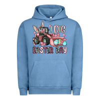 Pigment Pebble Blue I dig Easter Day Urban Hoodie - OliviaCreatesArt