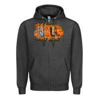 Charcoal Heather i love fall most of all Zipper Hoodie - RacoonDesign
