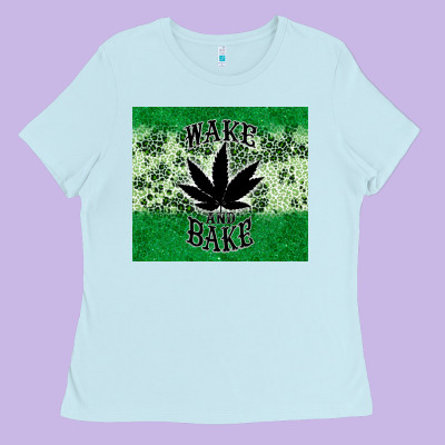 Wake And Bake Tumbler3 Ladies Tee Designed By Cts Tumbler Store