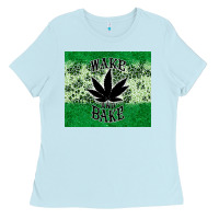 Baby Blue wake and bake tumbler3 Ladies Tee - CTS Tumbler Store