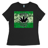Black wake and bake tumbler3 Ladies Tee - CTS Tumbler Store