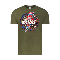 Vintage Olive Western Mini Patriotic Vintage Tee - LillyAllenDesigns
