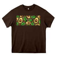 Chocolate Brown avocados with wood and leopard background 15 oz mug Heavy Core Tee - BarkalooDesign