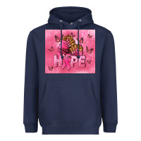 Navy hope cancer nails Heavyweight Hoodie - NancyCooperArtShop