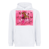 White hope cancer nails Heavyweight Hoodie - NancyCooperArtShop