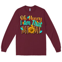 Burgundy oh honey i am that mimi nca Long Sleeve Tee - NancyCooperArtShop