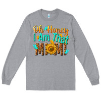 Heather Grey oh honey i am that mimi nca Long Sleeve Tee - NancyCooperArtShop