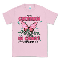 Bubblegum Pink new creation in christ 2 corinthians5.17 Classic Tee - MaliasSmallBusiness