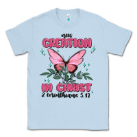 Dusty Blue new creation in christ 2 corinthians5.17 Classic Tee - MaliasSmallBusiness