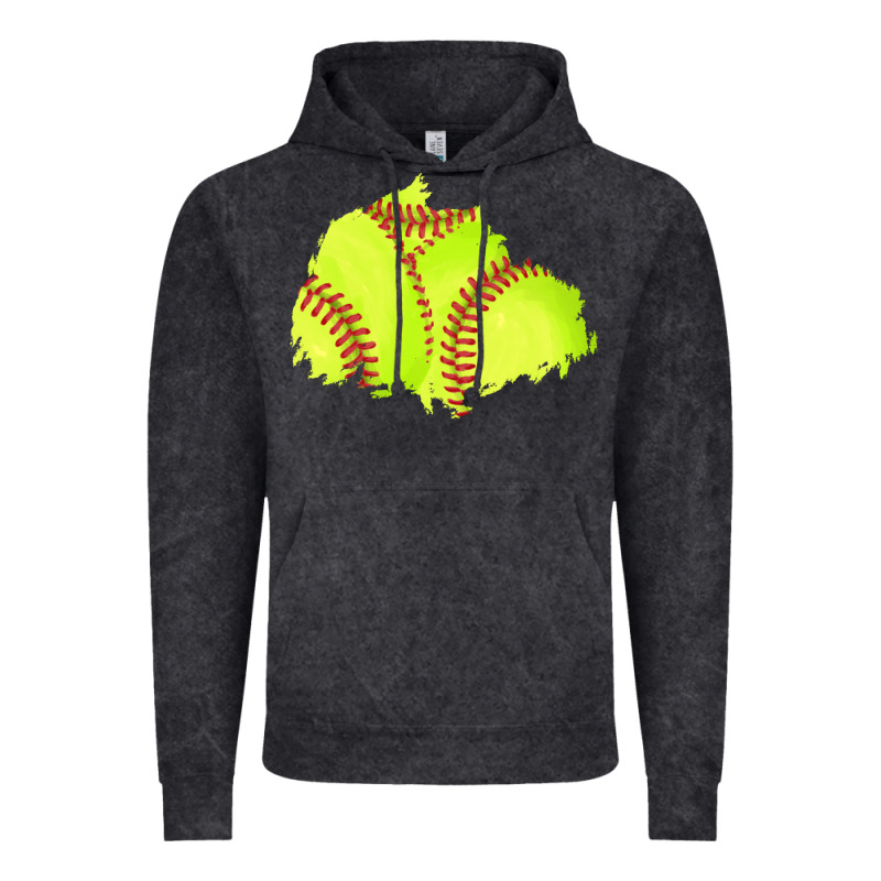 Softball Patch Vintage Hoodie by AdoDesignShop | Teevron