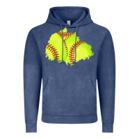 Vintage Denim softball patch Vintage Hoodie - AdoDesignShop