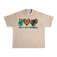 French Oak peace love thanksgiving Urban Heavy Tee - Jasminsmagicworld