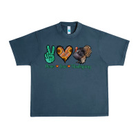 Midnight Navy peace love thanksgiving Urban Heavy Tee - Jasminsmagicworld