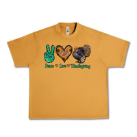 Peanut Butter peace love thanksgiving Urban Heavy Tee - Jasminsmagicworld