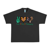 Pigment Black peace love thanksgiving Urban Heavy Tee - Jasminsmagicworld